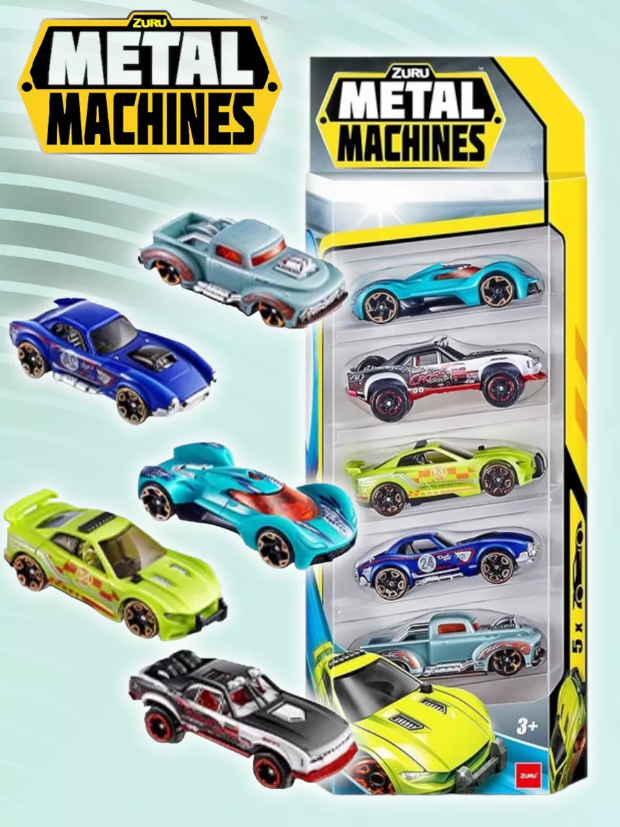 Metal Machines “Series Assortment” – 5-Pack Die-Cast Cars by ZURU