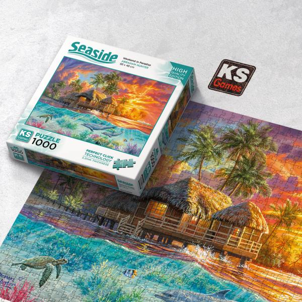 Seaside “Weekend in Paradise” 1000-Piece Puzzle (68 × 48 cm) - KS Games