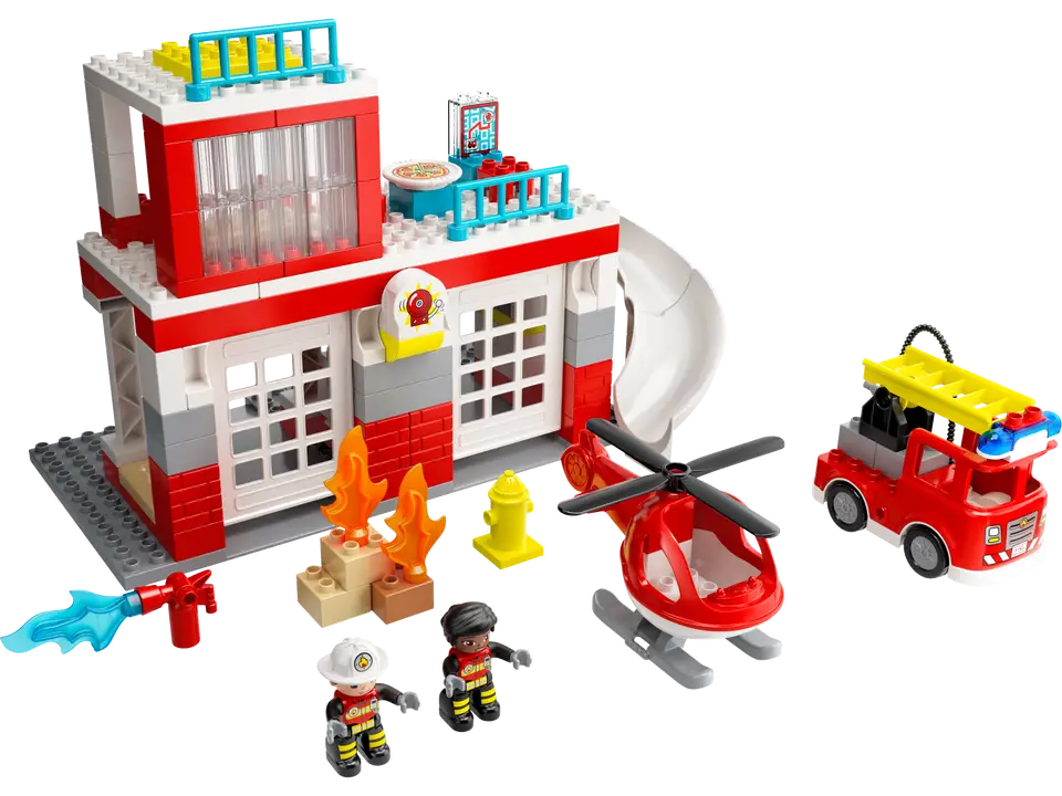 LEGO® DUPLO® Rescue Fire Station & Helicopter