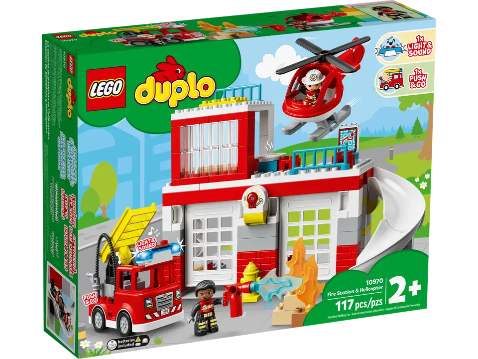 LEGO® DUPLO® Rescue Fire Station & Helicopter
