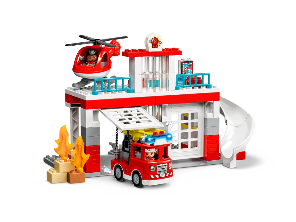 LEGO® DUPLO® Rescue Fire Station & Helicopter