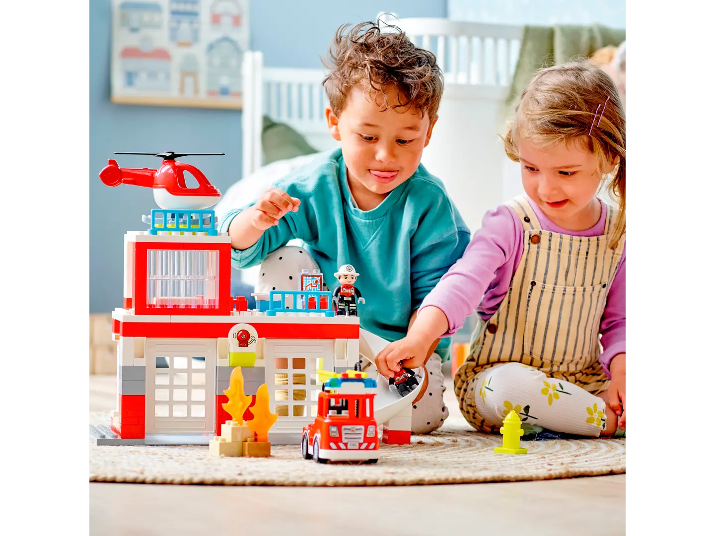 LEGO® DUPLO® Rescue Fire Station & Helicopter