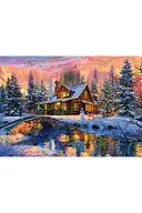 KS Games Cottage “Christmas Lights” 1000-Piece Puzzle – Dominic Davison