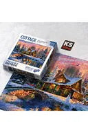 KS Games Cottage “Christmas Lights” 1000-Piece Puzzle – Dominic Davison