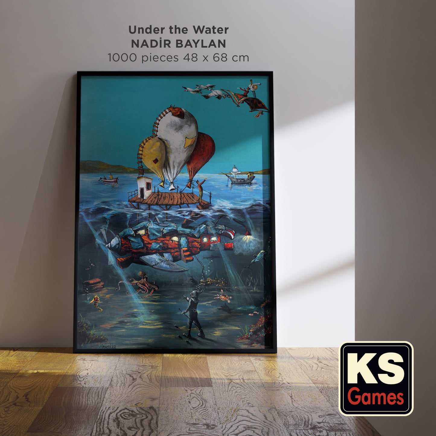 “Under the Water” 1000-Piece Surreal Puzzle by Nadir Baylan – KS Games