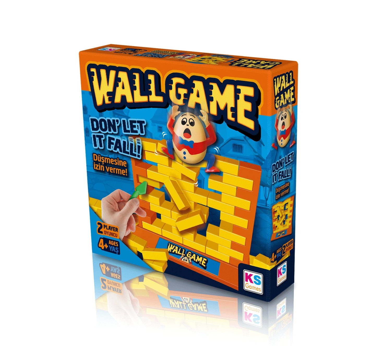 KS Games Wall Game – Don’t Let It Fall Challenge for 2 Players