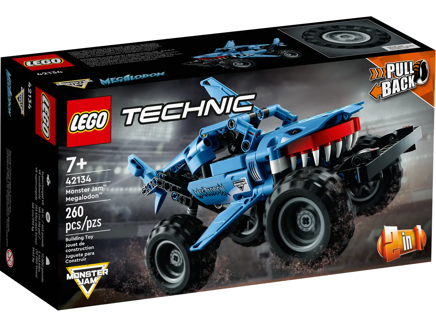 LEGO® Technic™ Megalodon™ Pull-Back Truck 42134