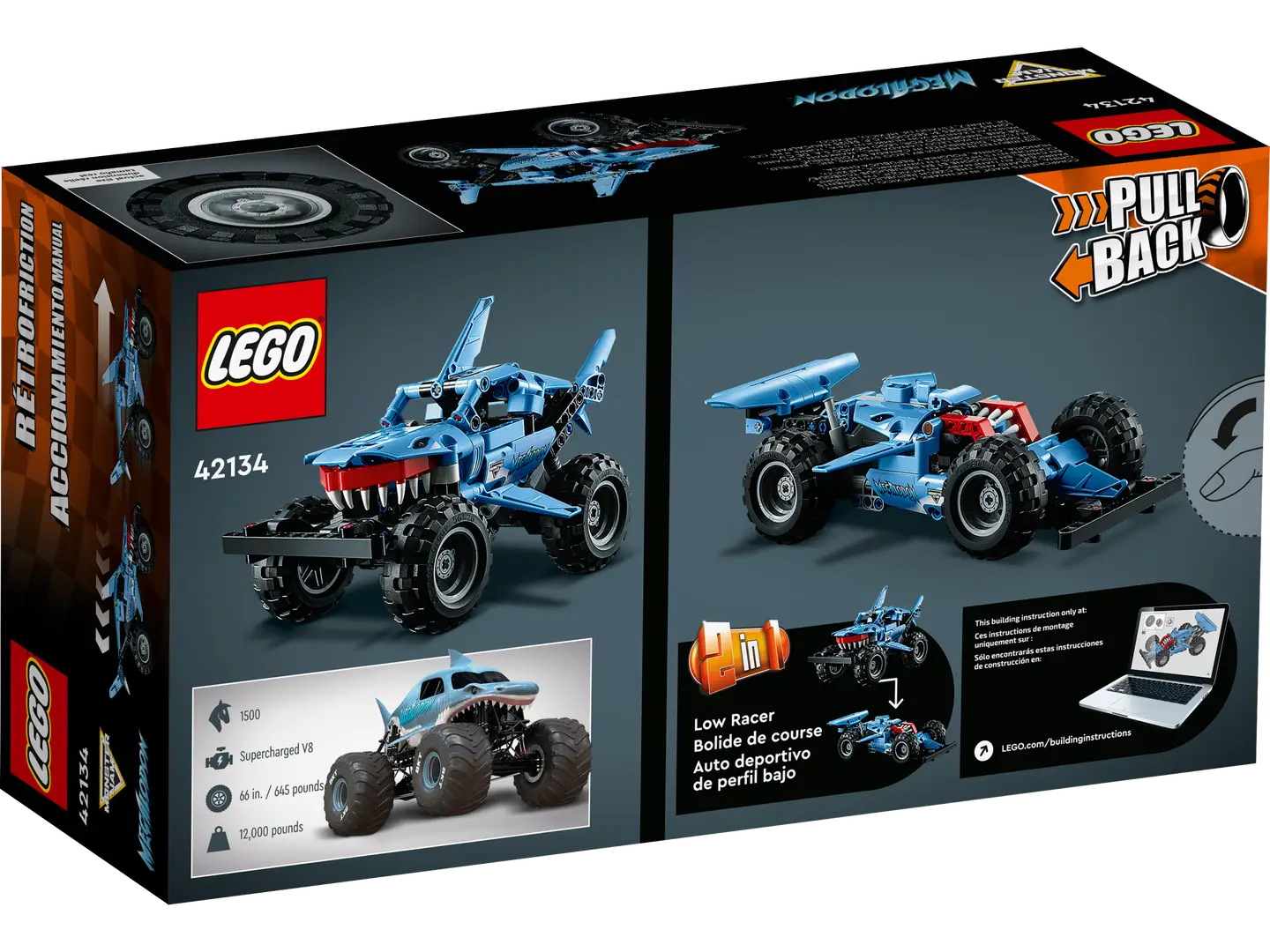 LEGO® Technic™ Megalodon™ Pull-Back Truck 42134