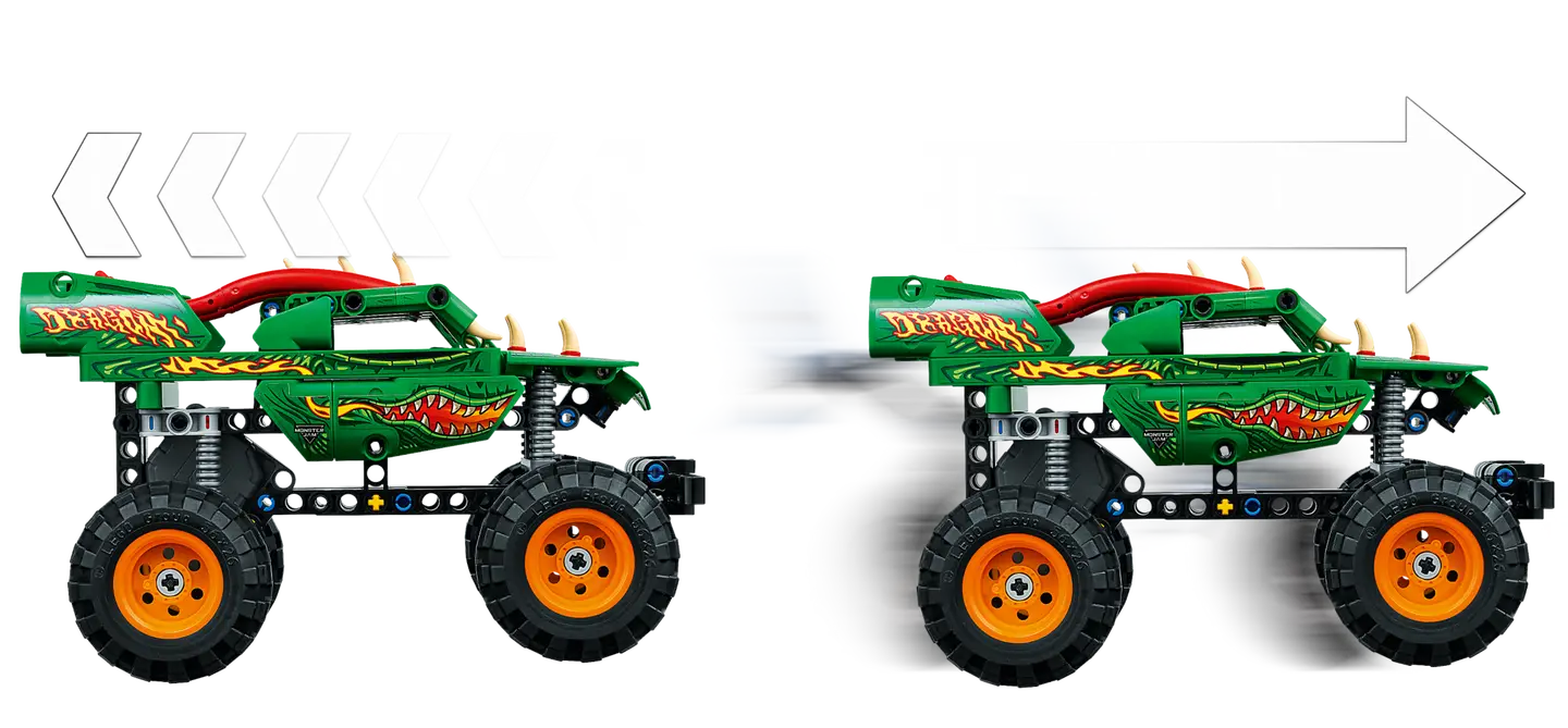 LEGO® Technic Monster Jam Dragon Pull-Back Truck 42149