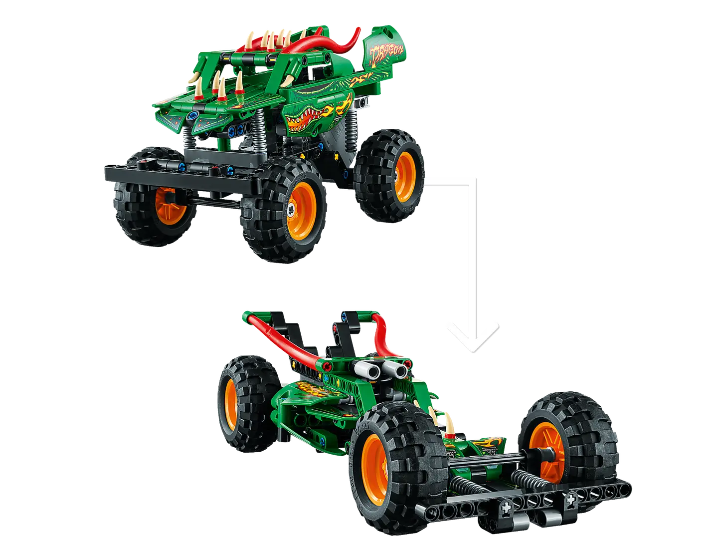 LEGO® Technic Monster Jam Dragon Pull-Back Truck 42149