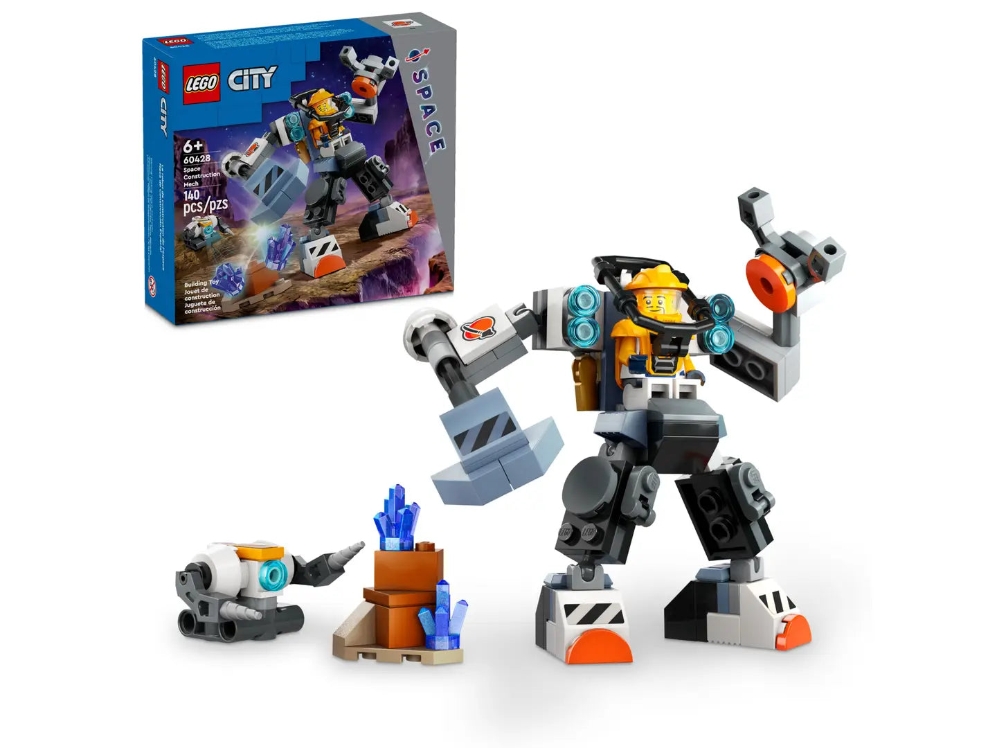 LEGO City Space Construction Mech 60428 – 140 Pieces