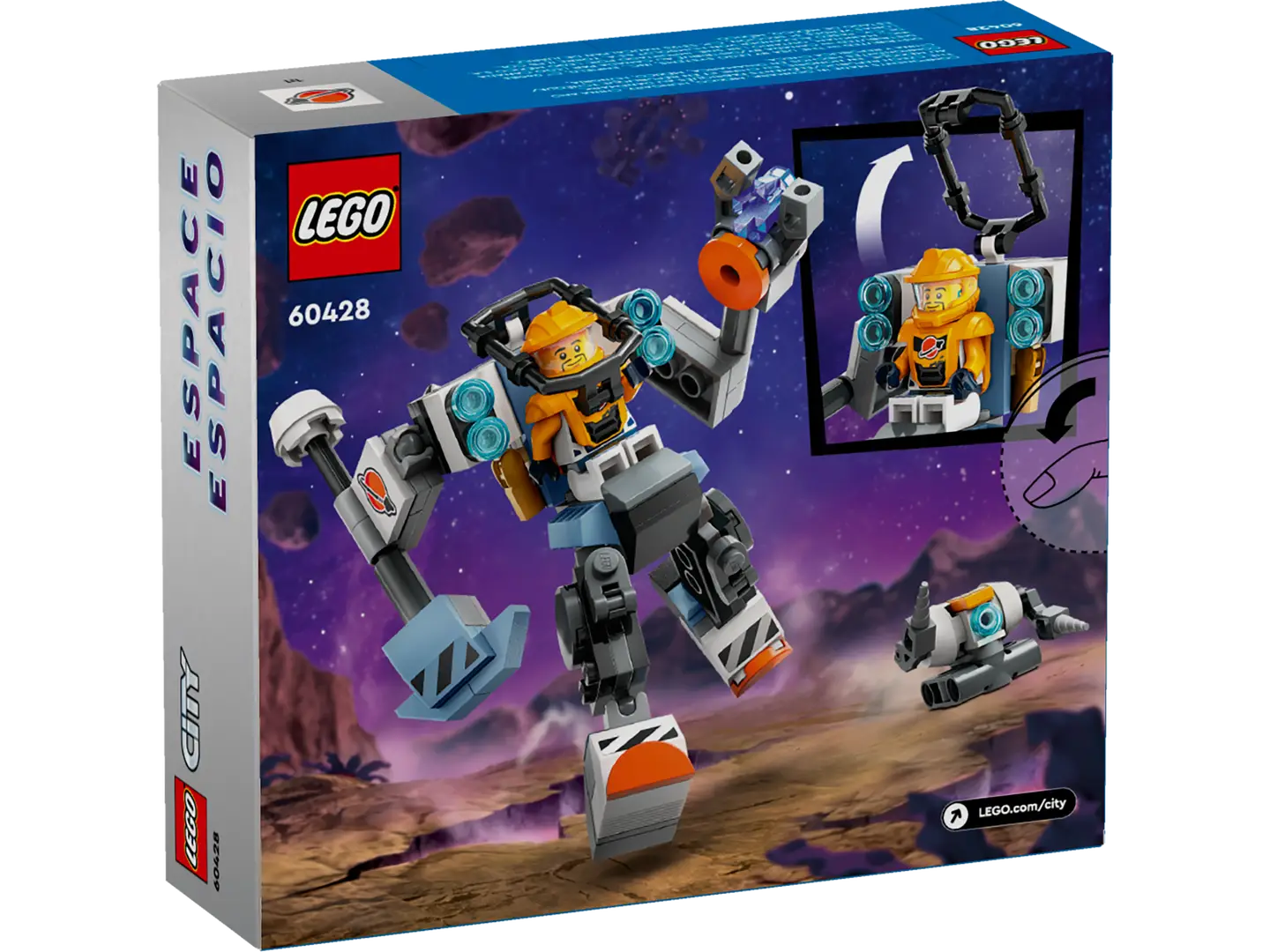 LEGO City Space Construction Mech 60428 – 140 Pieces