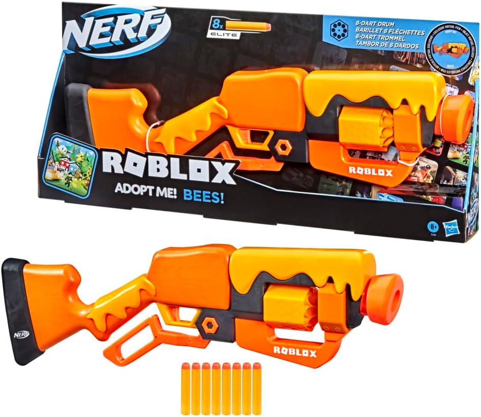 NERF Roblox Adopt Me!: Bees! Lever Action Dart Blaster