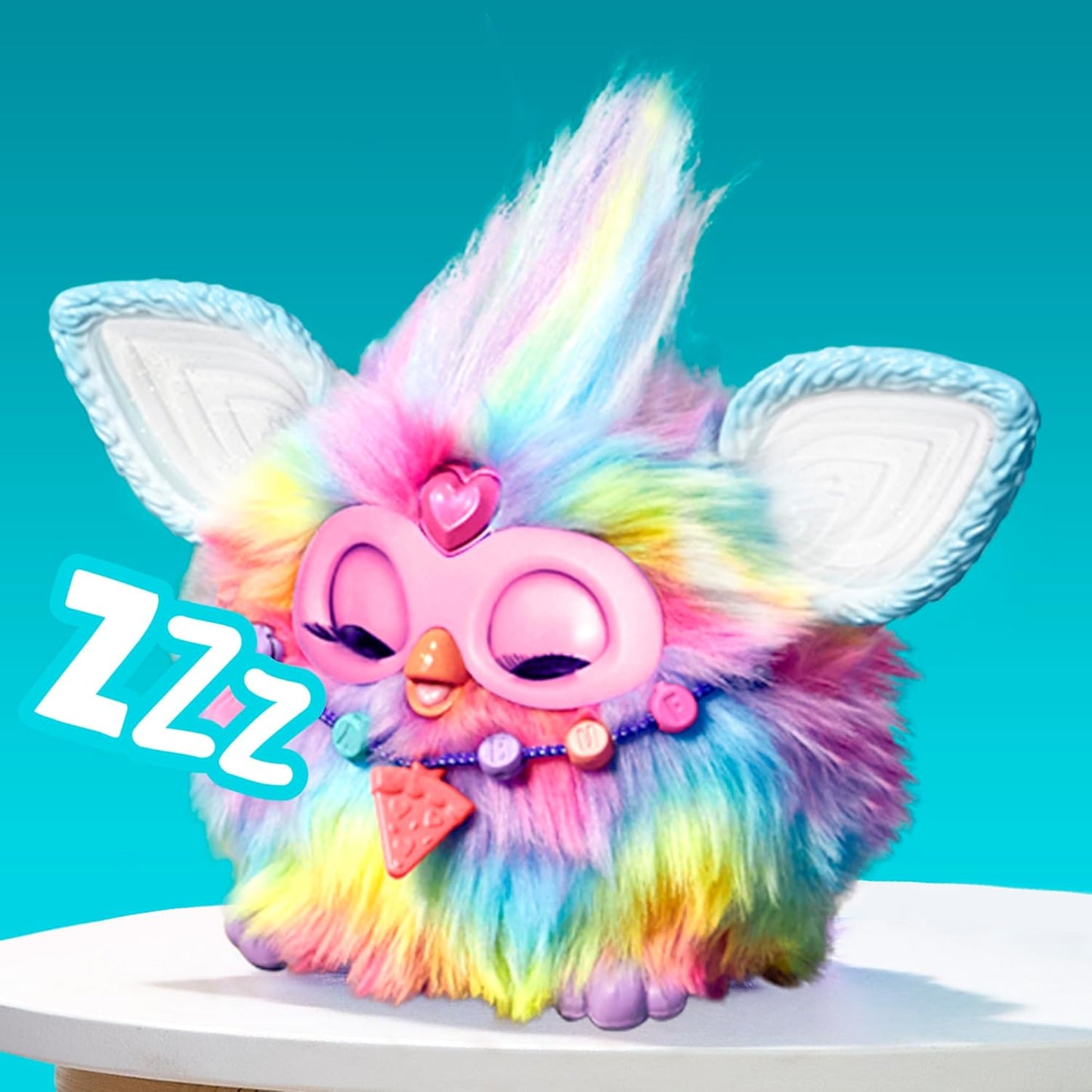 Furby Tie-Dye Interactive Plush Toy with 600+ Reactions – Voice Activated with Accessories