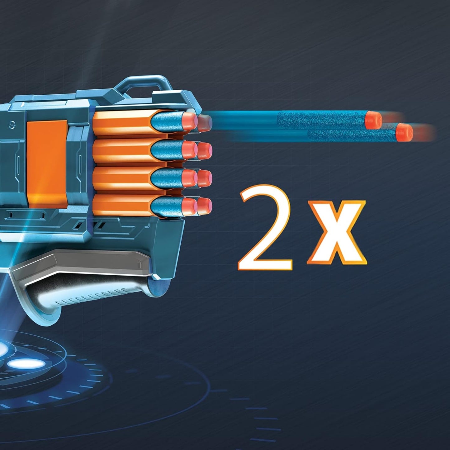 Nerf Elite 2.0 Warden DB-8 Blaster – Shoots 2 Darts at Once