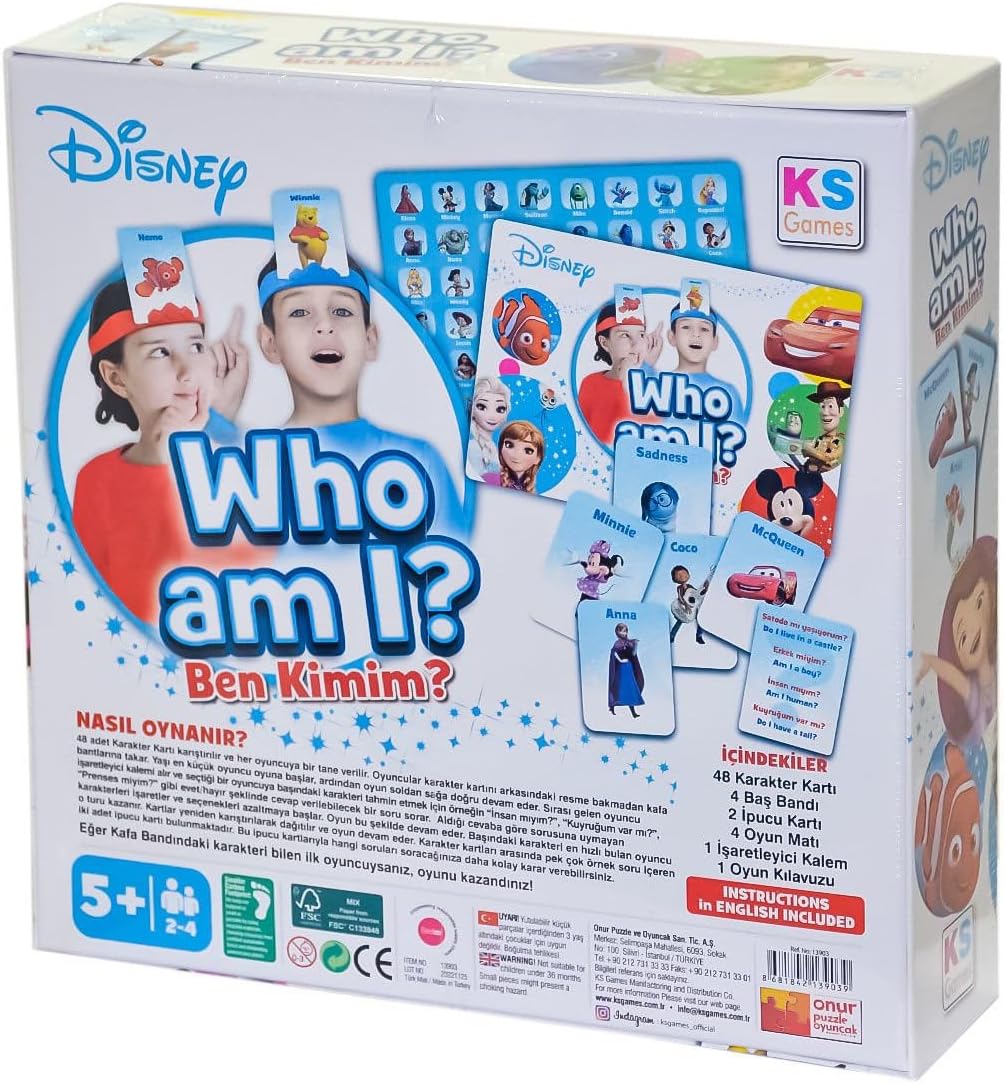 Disney Who Am I? Guessing Game for Kids
