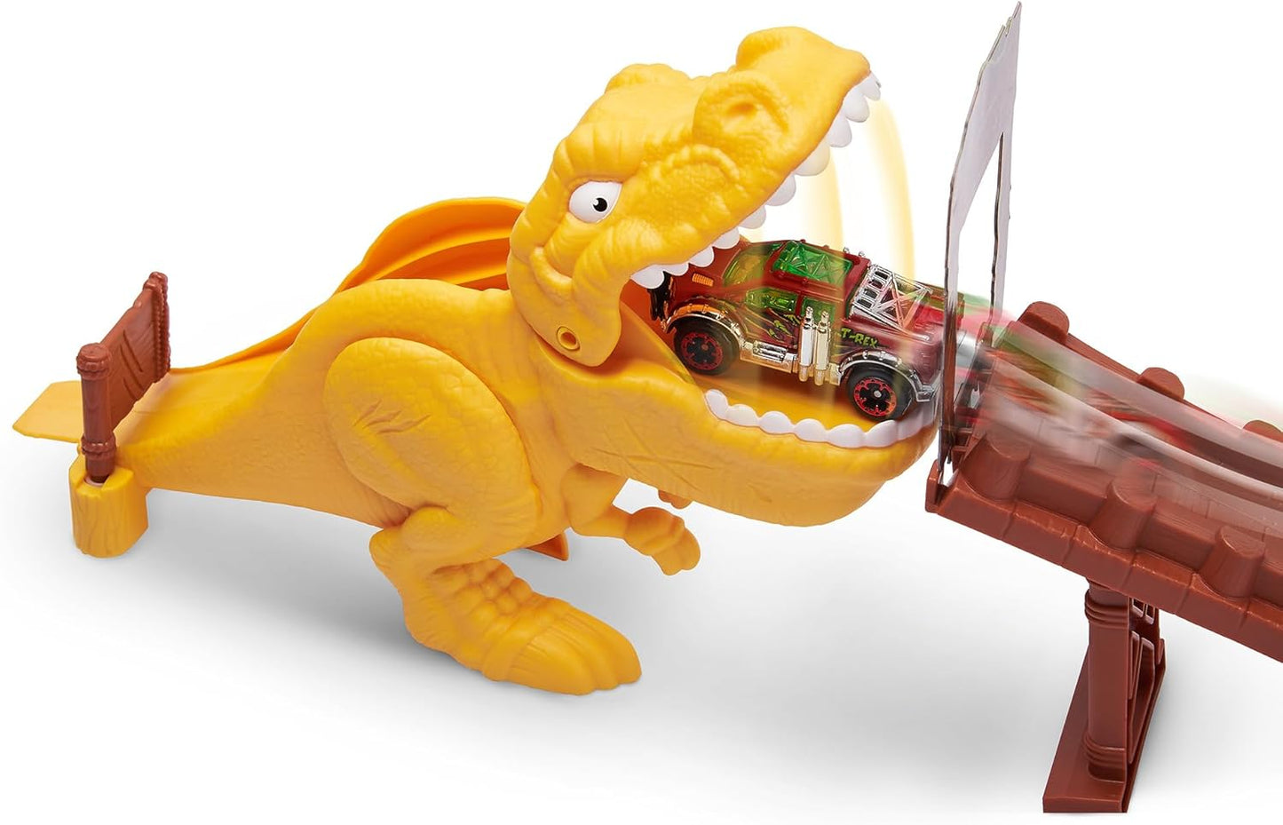Metal Machines “T‑Rex Attack” Double Looping Track Playset by ZURU