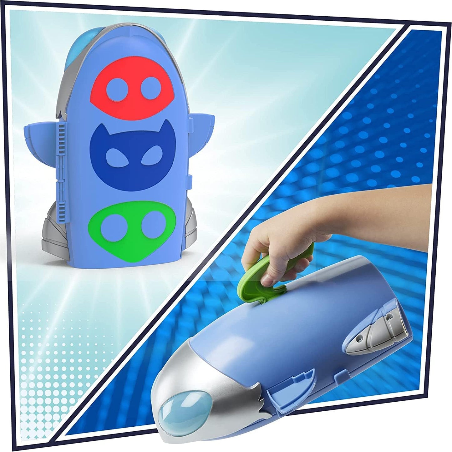 PJ Masks 2-in-1 HQ Rocket & Catboy Playset