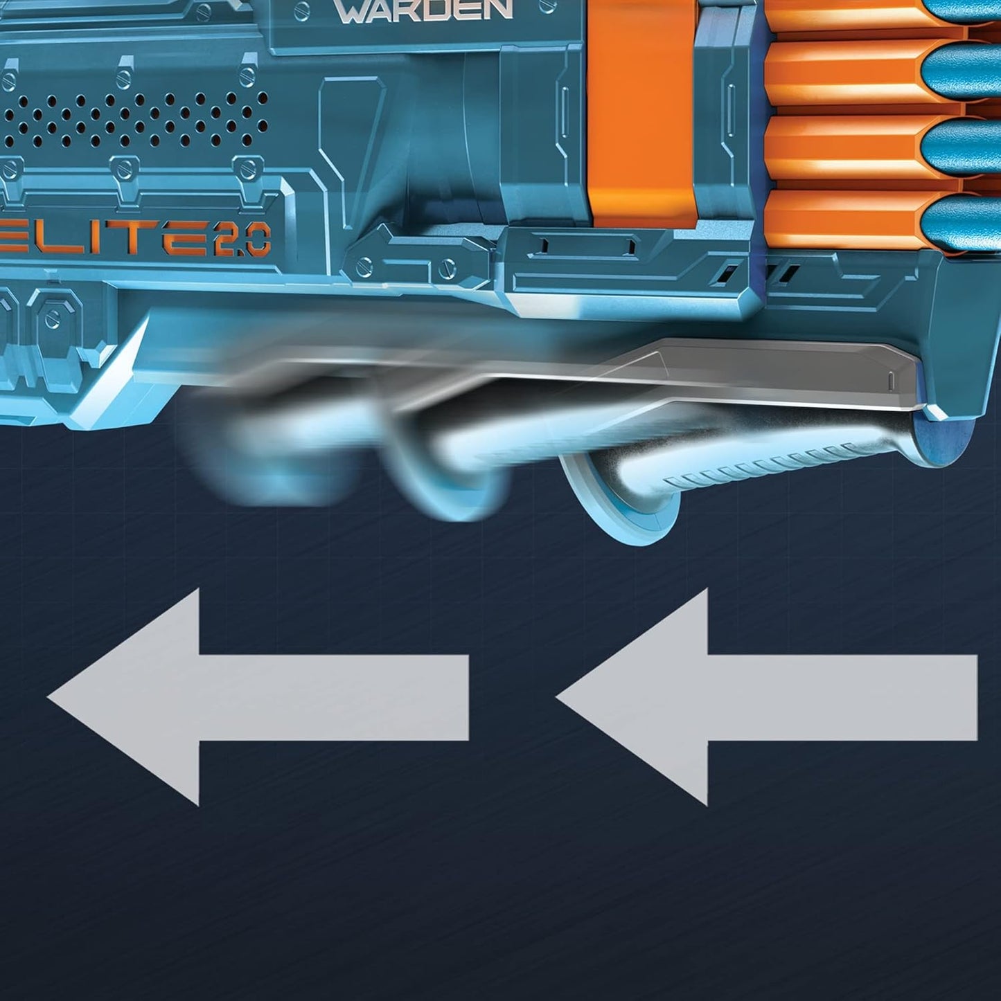 Nerf Elite 2.0 Warden DB-8 Blaster – Shoots 2 Darts at Once