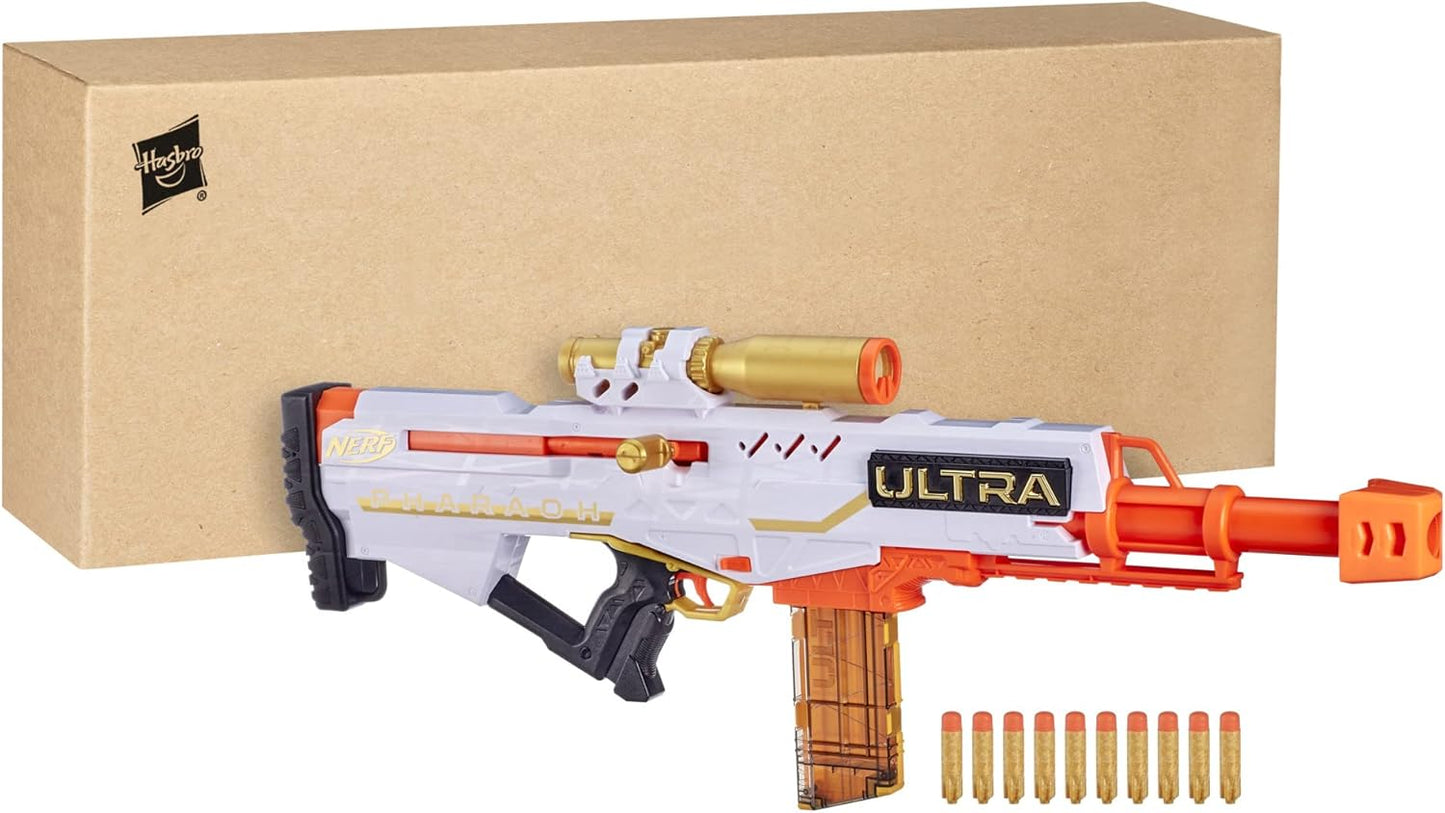 Nerf Ultra Pharaoh Gold Edition Blaster with Scope and 10 Darts