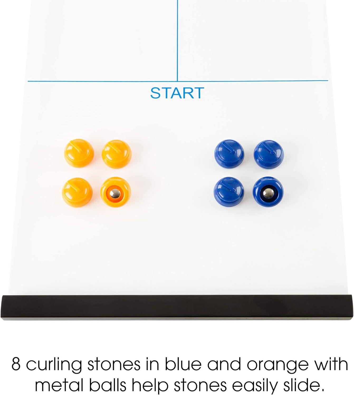 Tabletop Curling Game with Magnetic Board
