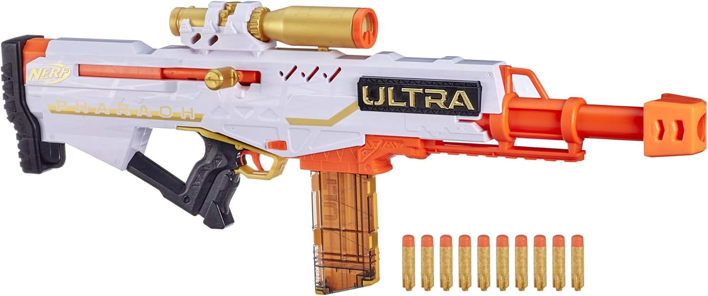 Nerf Ultra Pharaoh Gold Edition Blaster with Scope and 10 Darts