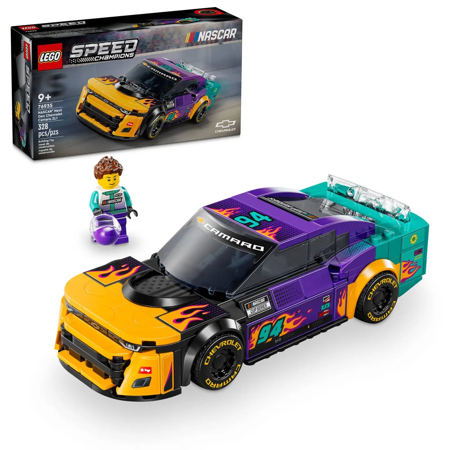 LEGO® Speed Champions NASCAR Next Gen Chevrolet Camaro ZL1 Toy Car (76935)