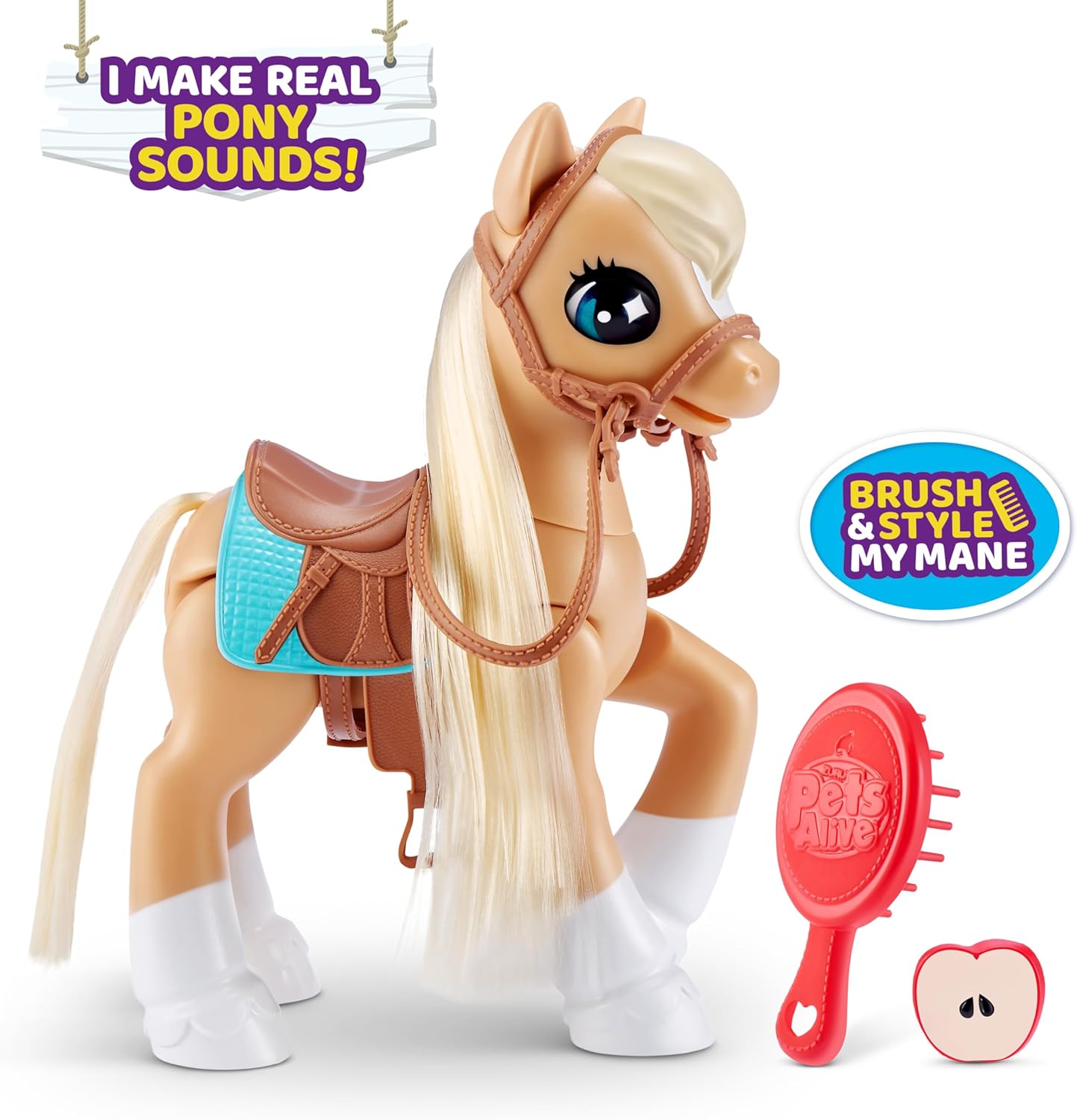 Zuru Pets Alive My Magical Pony – Interactive Electronic Pony with Stable & Accessories