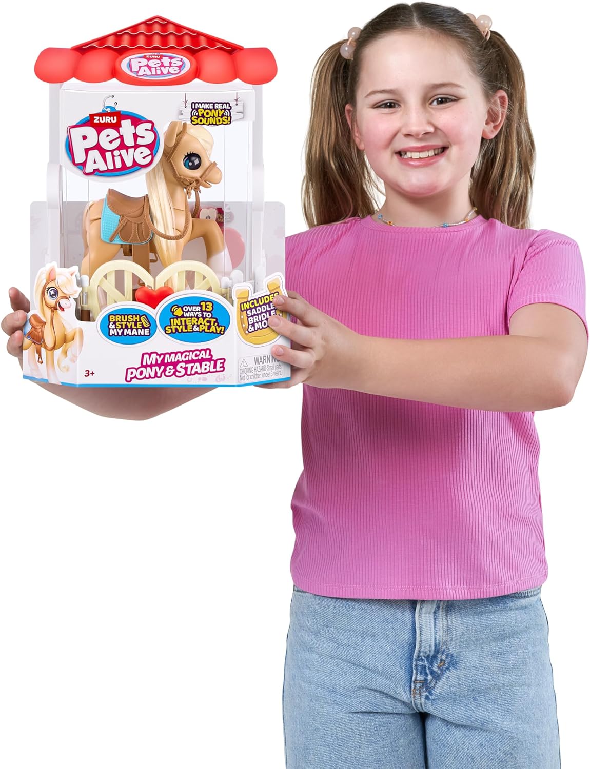 Zuru Pets Alive My Magical Pony – Interactive Electronic Pony with Stable & Accessories