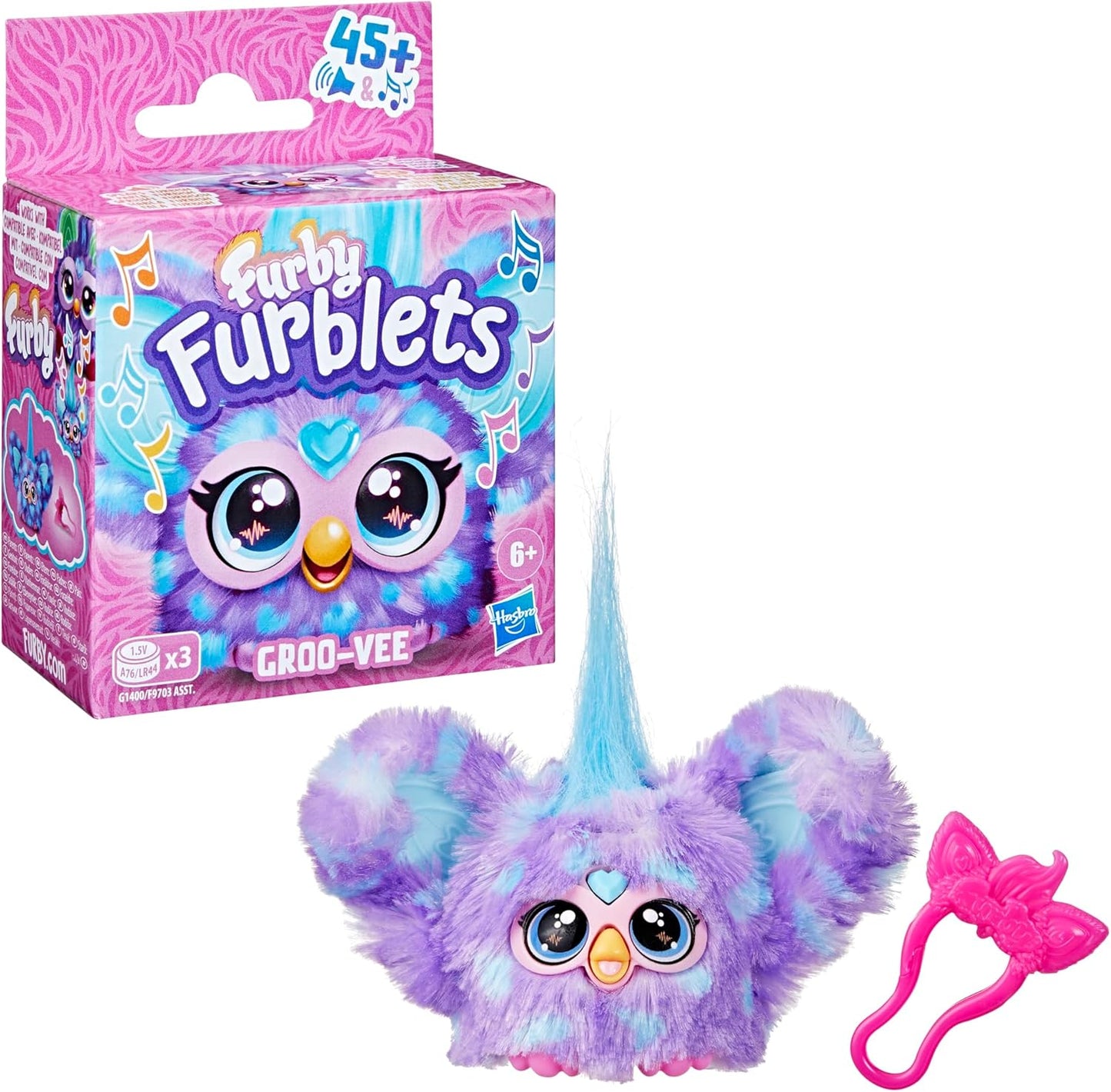 Furby Furblets Groo-Vee Mini Electronic Plush Toy