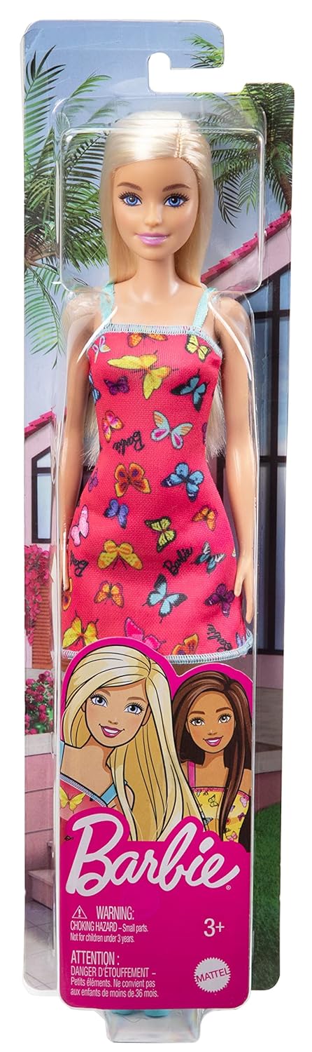 Barbie® Doll in a red dress with butterflies