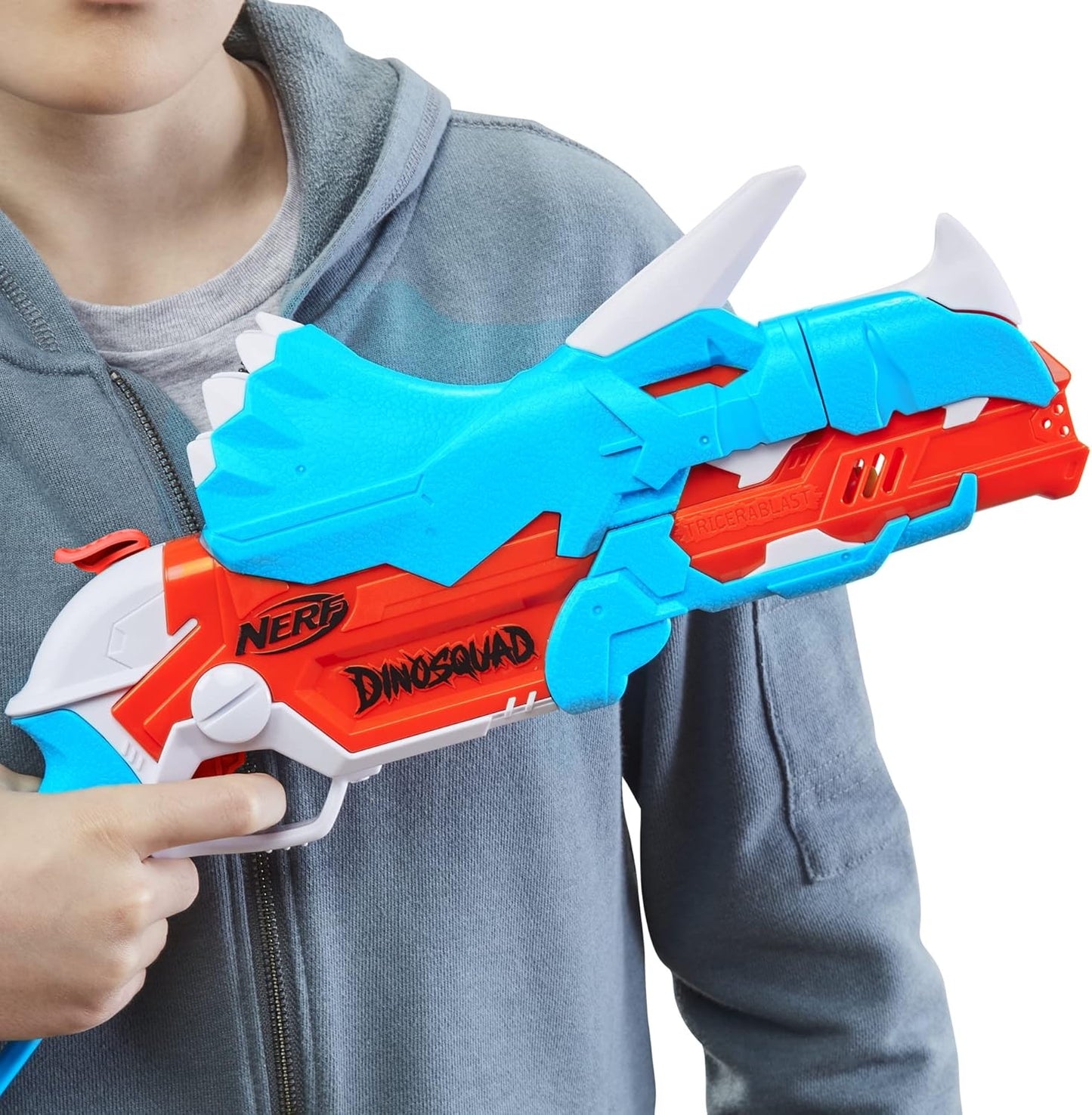 NERF DinoSquad Dino-Clash Pack – Tricera-Blast and Stego-Smash Blasters with 15 Elite Darts