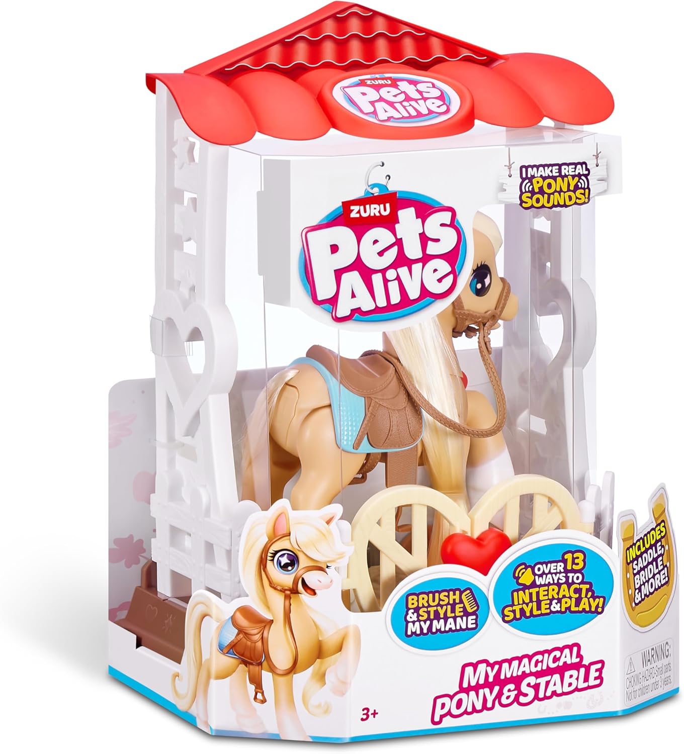 Zuru Pets Alive My Magical Pony – Interactive Electronic Pony with Stable & Accessories