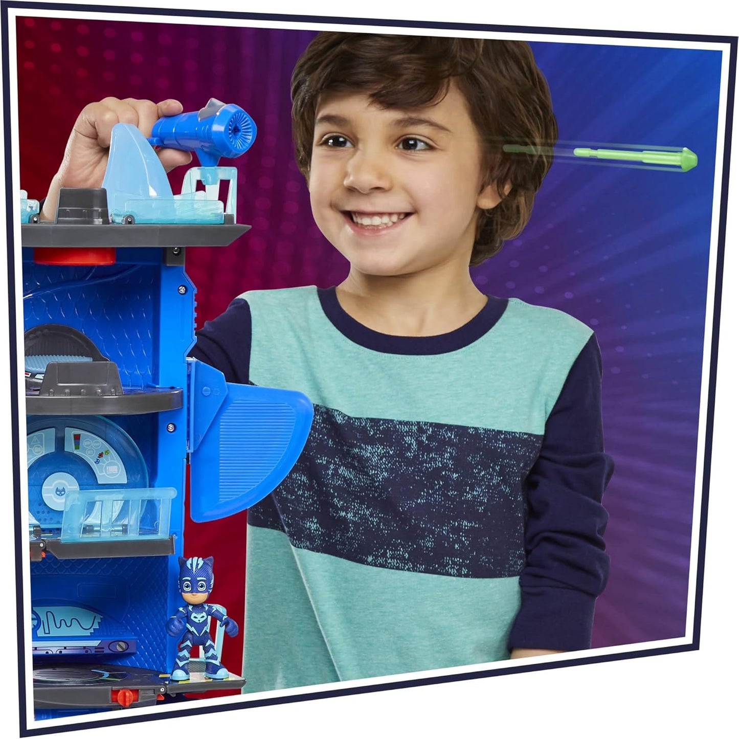 PJ Masks Deluxe Battle HQ Playset with Lights, Sounds & 2 Figures