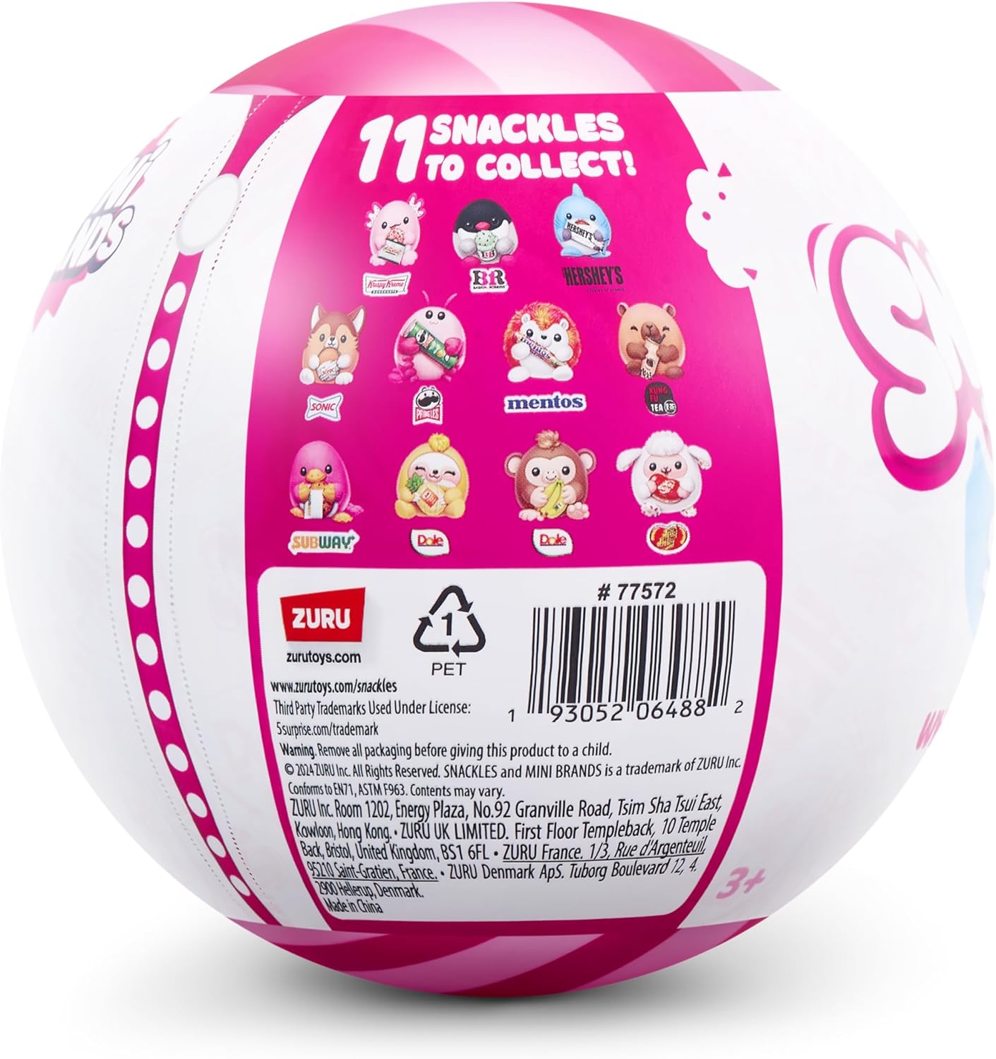 Zuru Snackles Series 2 Mystery Capsule – Mini Plush with Licensed Snack & Collectible Comic