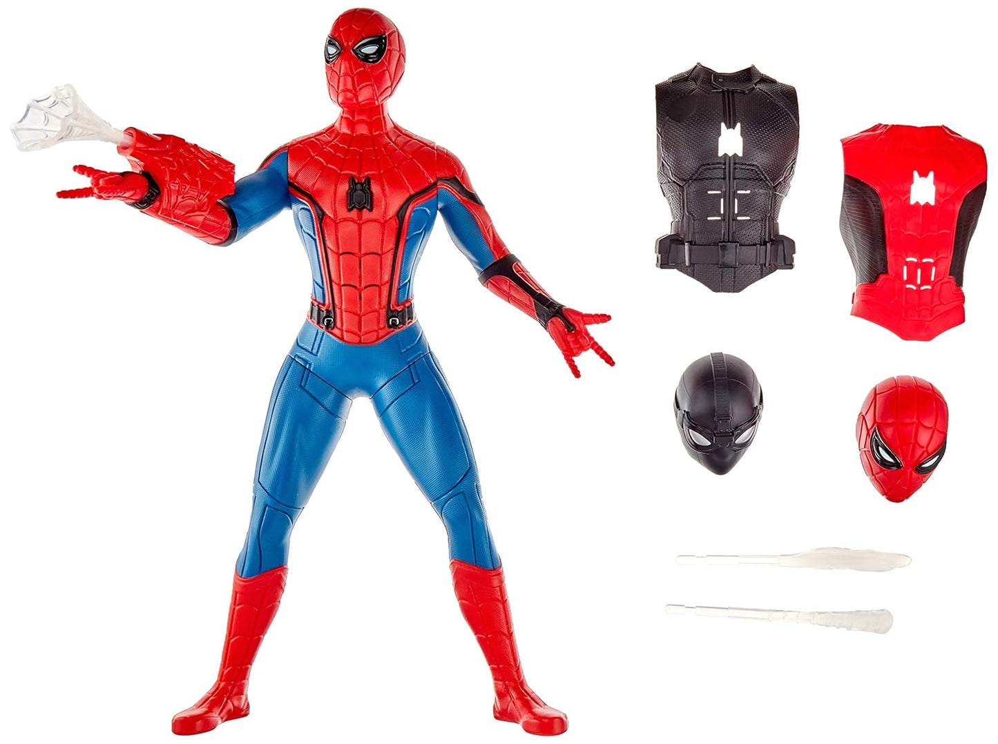 Web Gear Spider-Man 3-in-1 Action Figure With Suits Sounds and Web Blaster