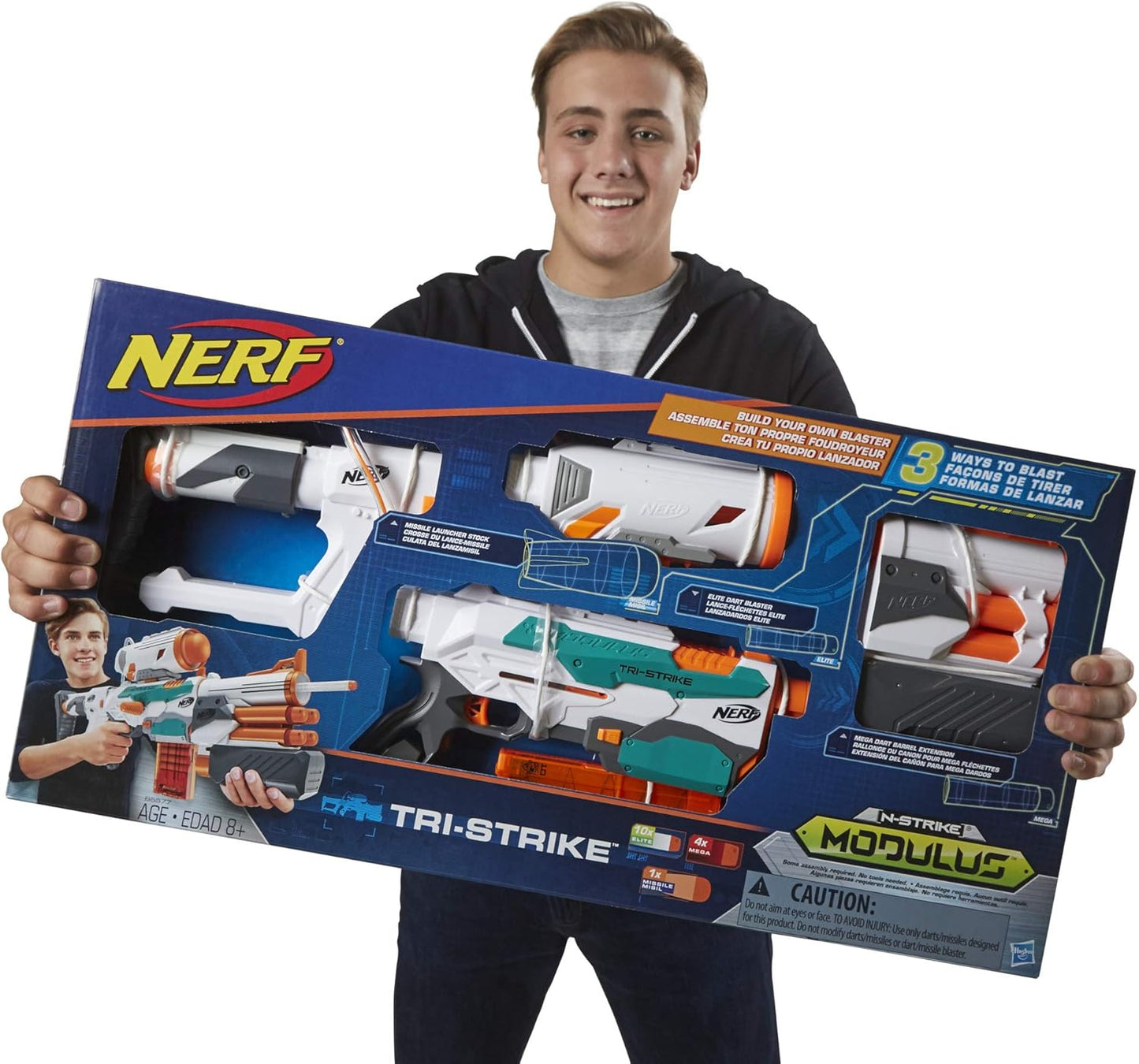 Nerf N-Strike Modulus Tri-Strike Blaster – 3-in-1