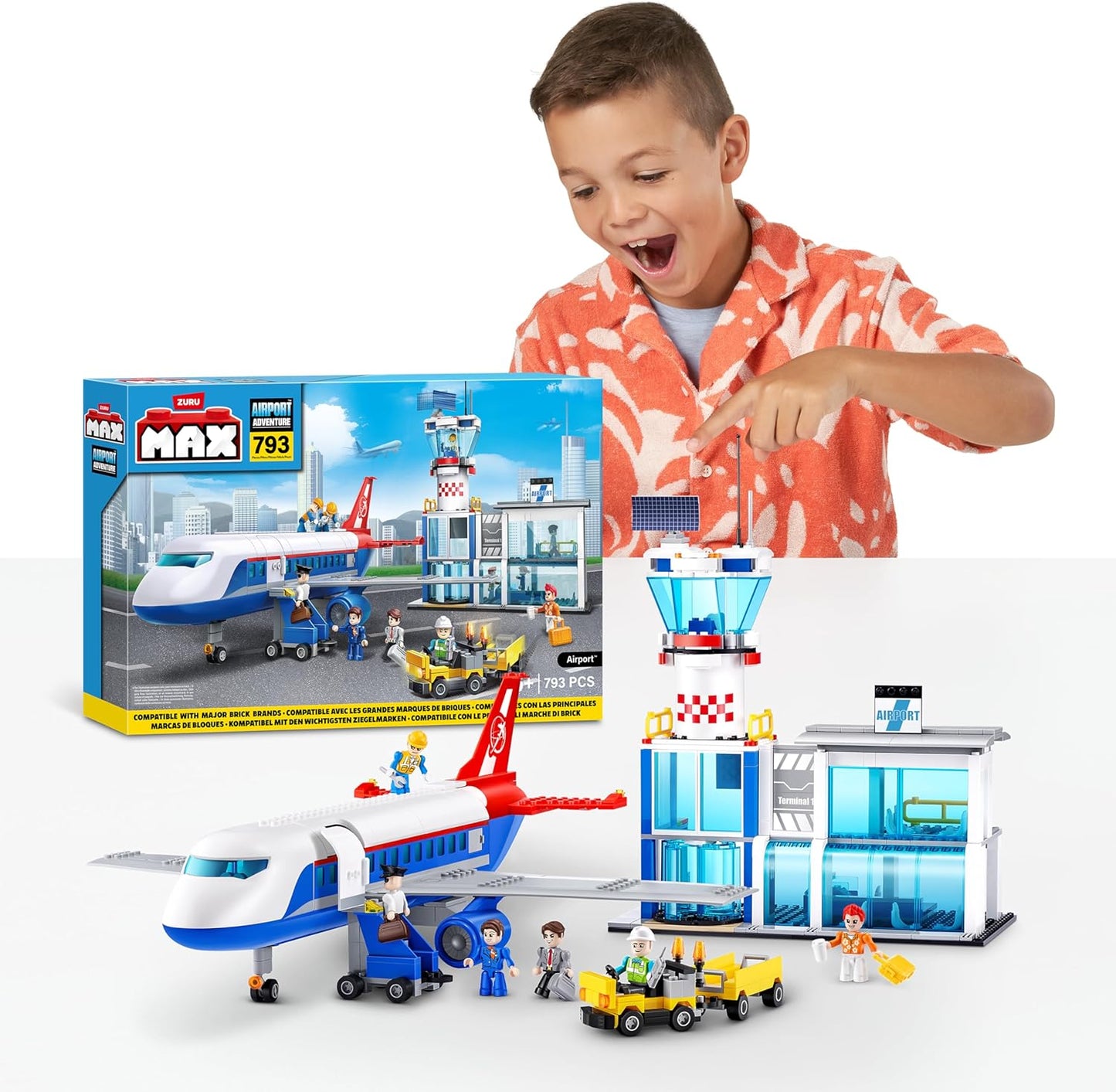 ZURU MAX Airport Playset – 793 Pieces