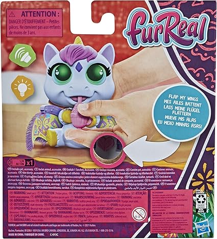 FurReal Flitter The Ki.tten Color-Change Interactive Feeding Toy.