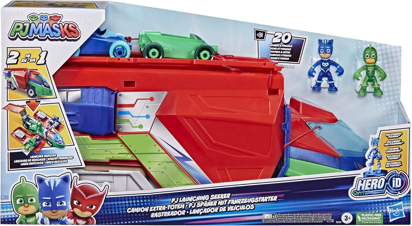 PJ Masks PJ Launching Seeker 2-in-1 Playset with Catboy & Gekko