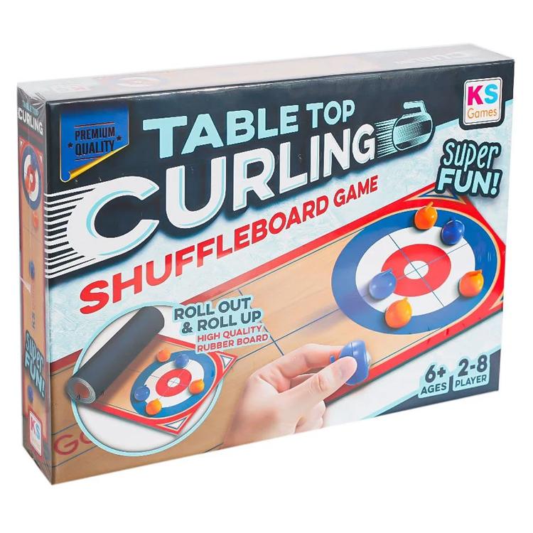 Tabletop Curling Game with Magnetic Board