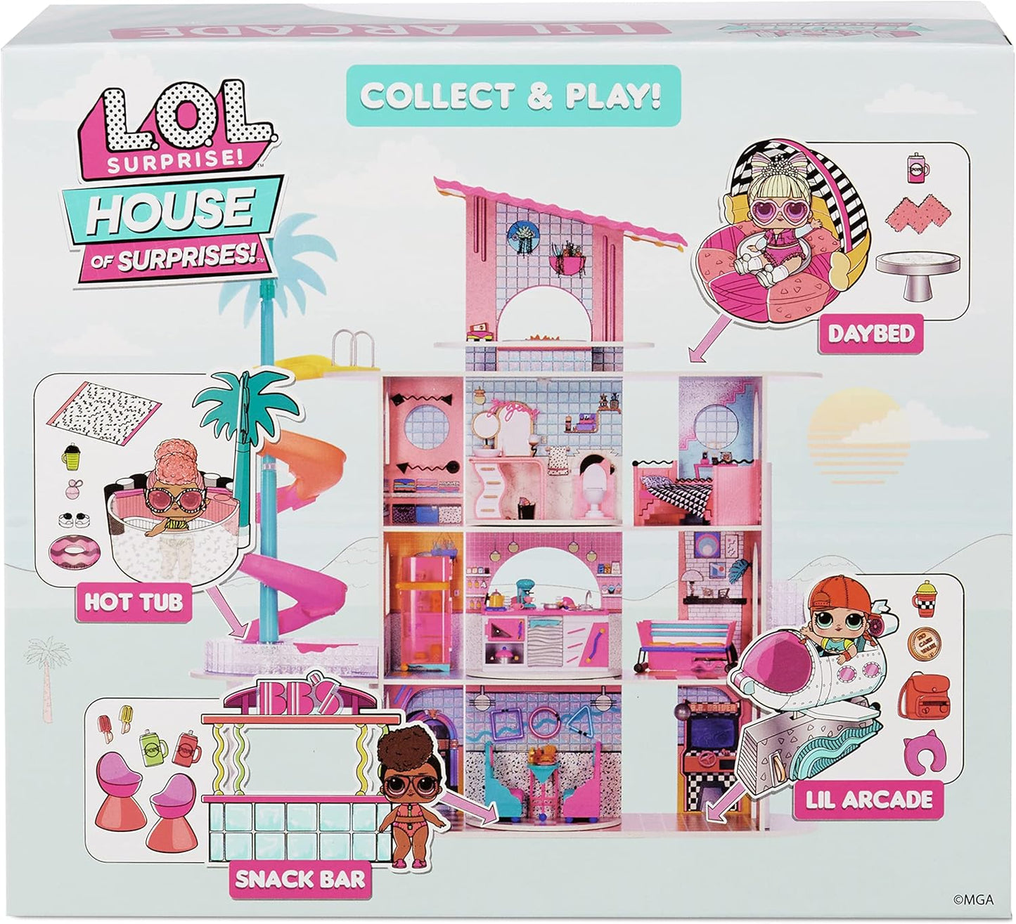 LOL Surprise OMG Lil Arcade Playset with Sk8ter Grrrl Doll