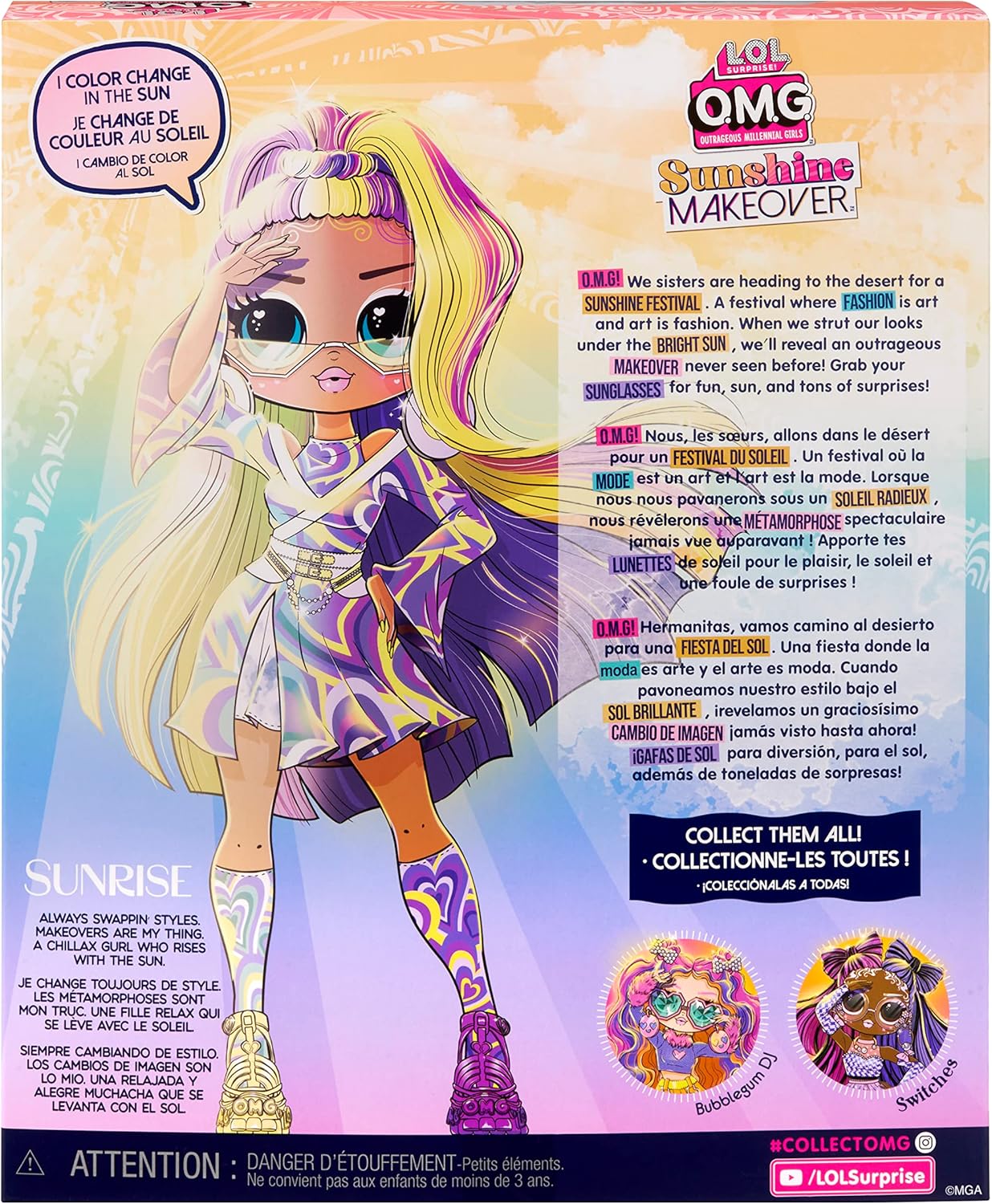 LOL Surprise OMG Sunshine Makeover Sunrise Doll
