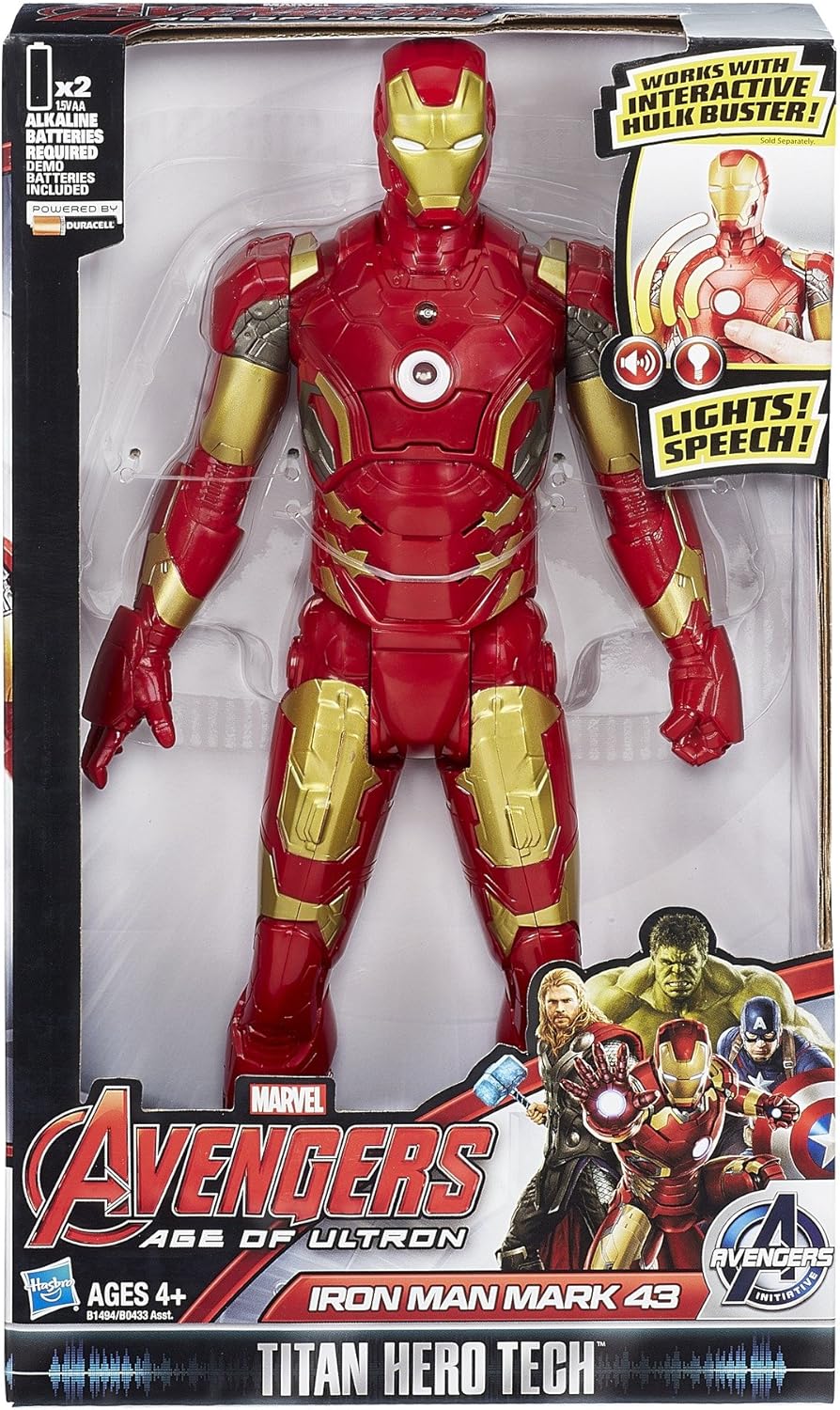 Iron Man Mark 43 Titan Hero Tech – Avengers Age of Ultron – Lights & Sounds – 12-Inch