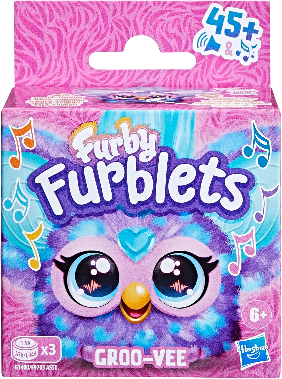 Furby Furblets Groo-Vee Mini Electronic Plush Toy
