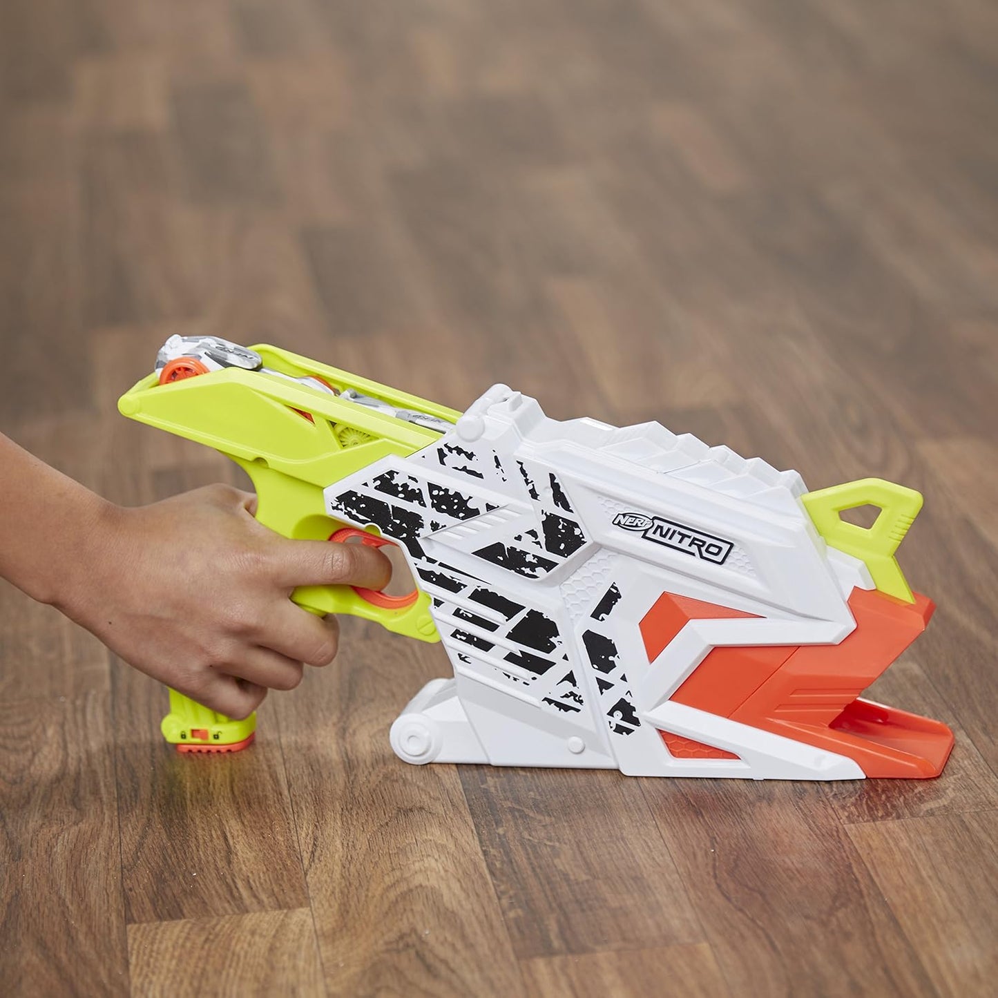 Nerf Nitro AeroFury Ramp Rage Motorized Car Blaster with Foam Cars & Ramp