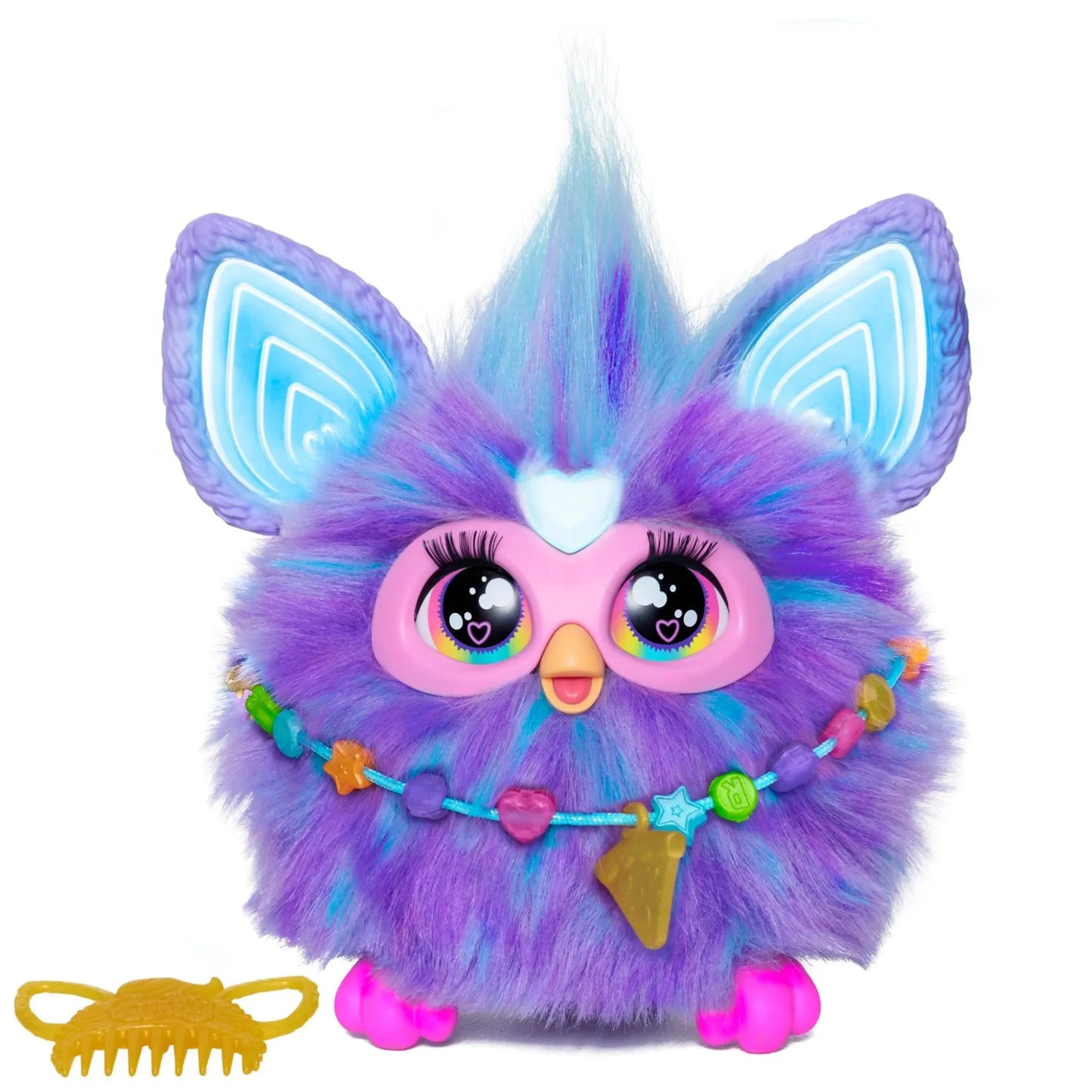 Furby Purple Interactive Plush Toy with Lights, Sounds & Accessories – Over 600 Reactions