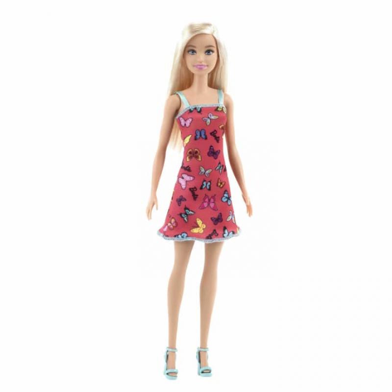 Barbie® Doll in a red dress with butterflies