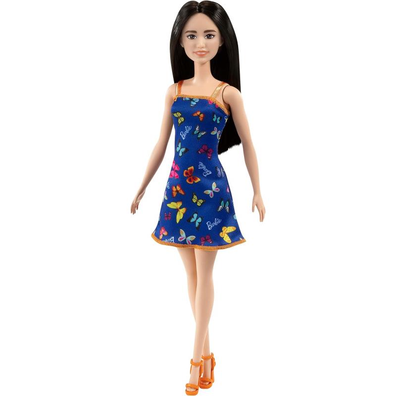 Barbie® Doll in a blue dress with butterflies