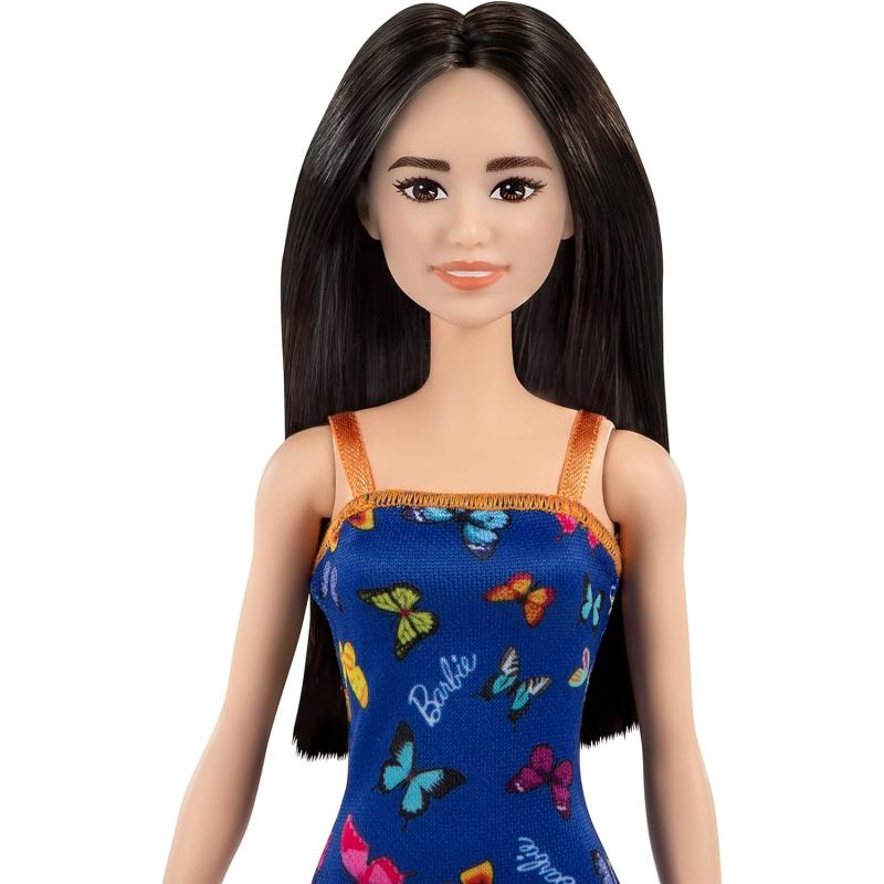 Barbie® Doll in a blue dress with butterflies